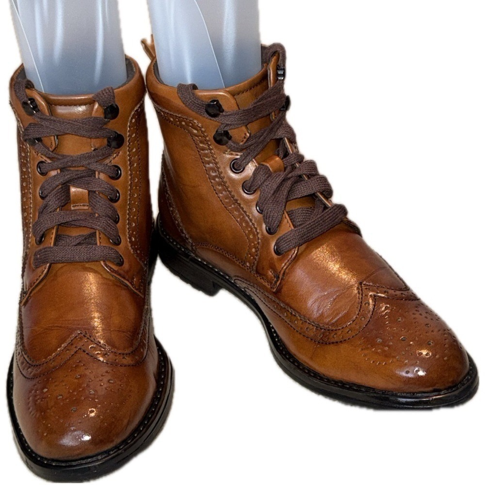 VINCENT CAVALLO Brogue Hiker Boots Gorpcore | Sz 8.5